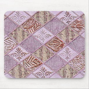 Diamond Designs In Pinks Mouse Mat