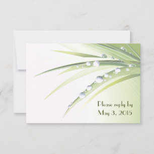 Diamond Dew Drops RSVP Invitation
