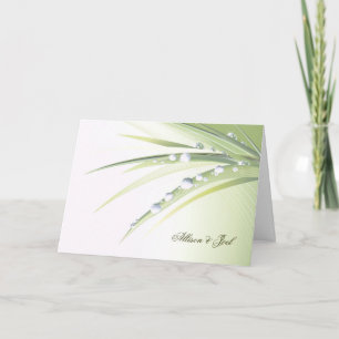 Diamond Dew Drops Wedding Vow Renewal Invitation