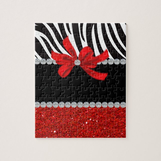 Diamond Diva (red glitter) Jigsaw Puzzle (Vertical)