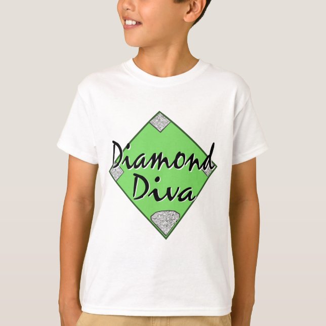 Diamond Diva Softball T-Shirt (Front)