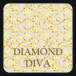 DIAMOND DIVA   SQUARE STICKER<br><div class="desc">GREAT DIVA DESIGN</div>