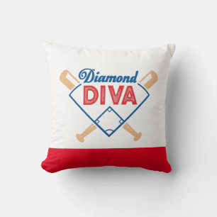 Diamond Diva Throw Pillow