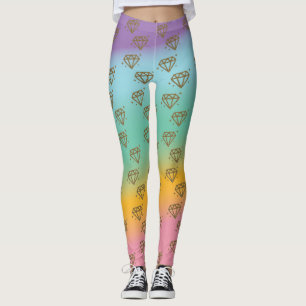 Diamond Doll Rainbow Leggings