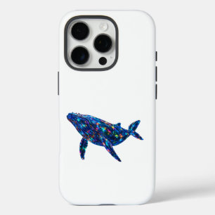 Diamond Dolphin - Vibrant Art iPhone 16 Pro Case