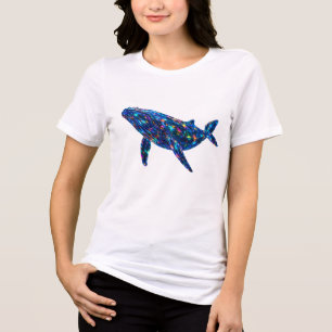 Diamond Dolphin - Vibrant Art Tri-Blend Shirt
