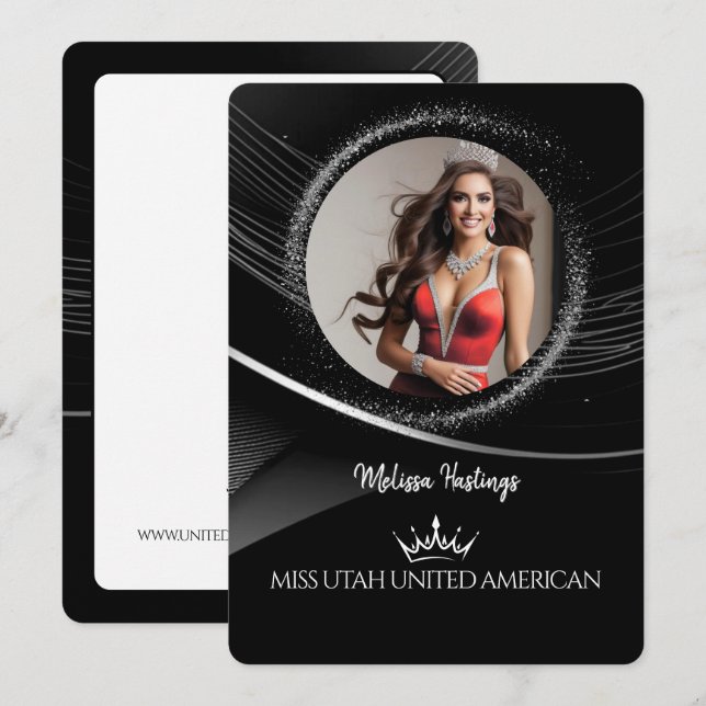 Diamond Dust Premium Pageant Promo Card (Front/Back)