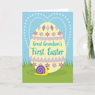 Diamond Easter Grandson Card