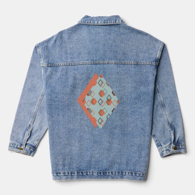 Diamond Echoes  Denim Jacket (Back)