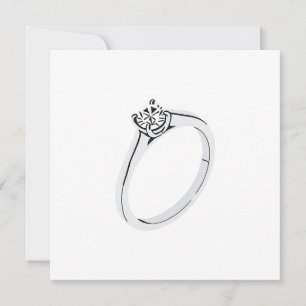 Diamond Engagement Ring Invitation