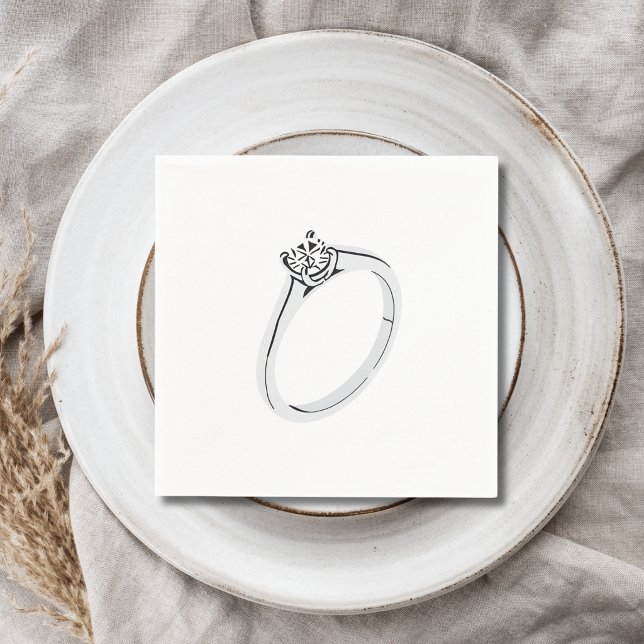 Diamond Engagement Ring Napkin (Creator Uploaded)