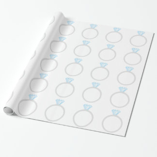 Diamond Engagement Ring Wrapping Paper