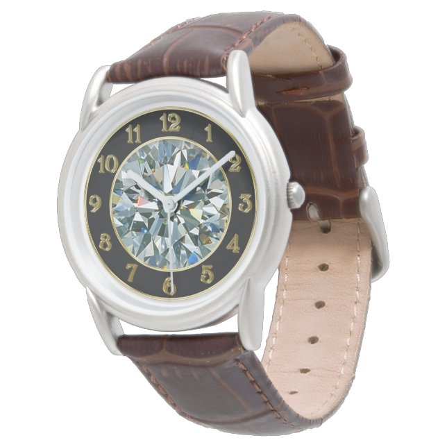 Diamond Face Watch (Angled)