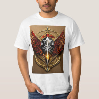 Diamond Faith LLC:Elegant and Luxurious Logo Print T-Shirt