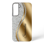 Diamond Faux Bling Gold Metal Personalised Galm 