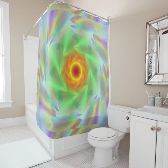 Diamond Firebird 4 Shower Curtain (In Situ)