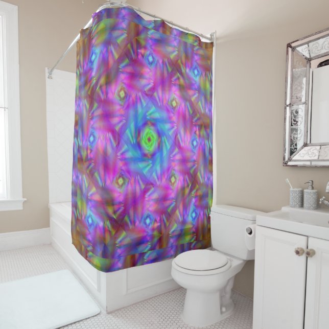 Diamond Firebird 8 Shower Curtain (In Situ)