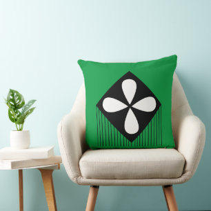 Diamond Floral Geometric Pattern Cushion