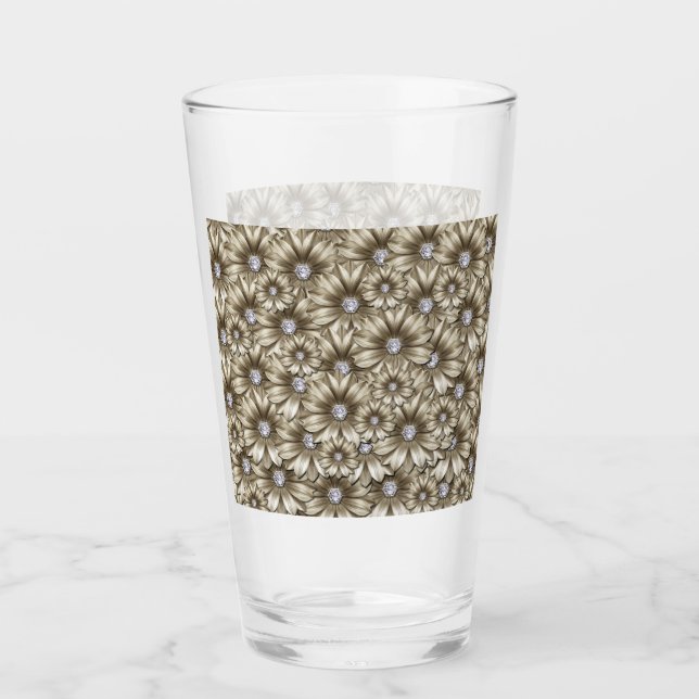 Diamond Flowers Glass (Front)