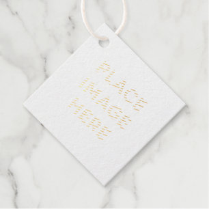 Diamond Foil Favour Tags