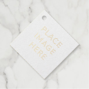 Diamond Foil Favour Tags
