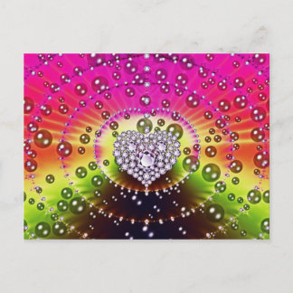 Diamond Fractal Postcard
