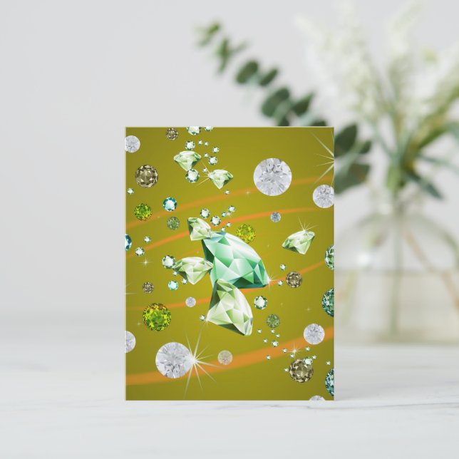 Diamond Galaxy 10 Holiday Postcard (Standing Front)