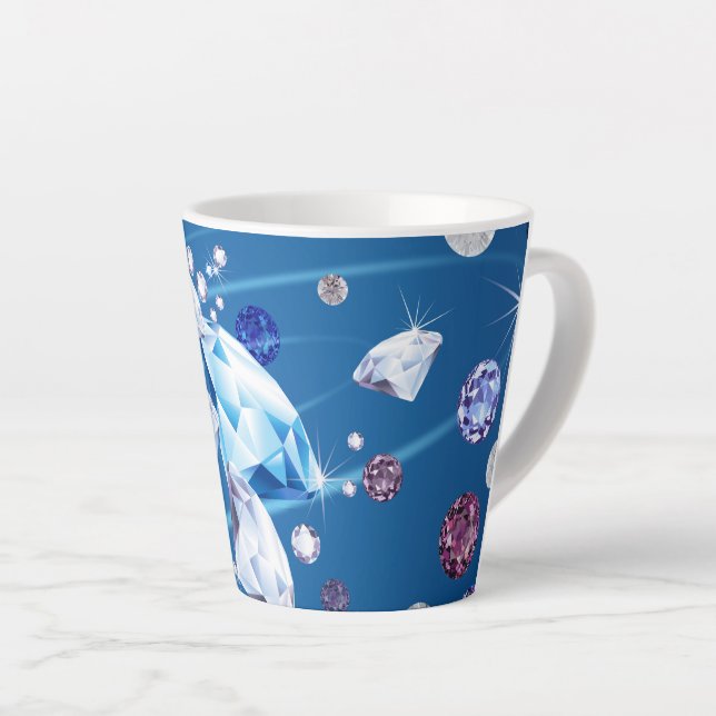 Diamond Galaxy 12 Latte Mug (Right Angle)