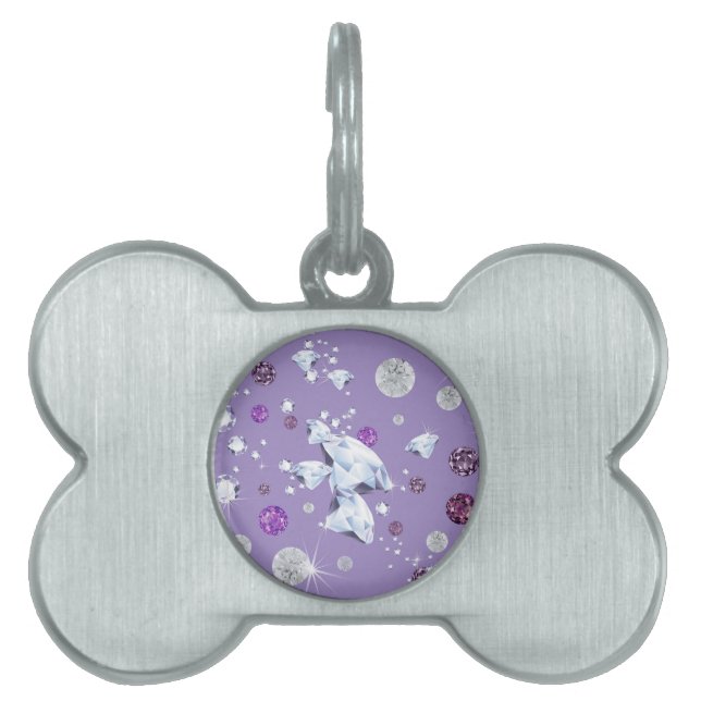 Diamond Galaxy 2 Pet ID Tag (Front)