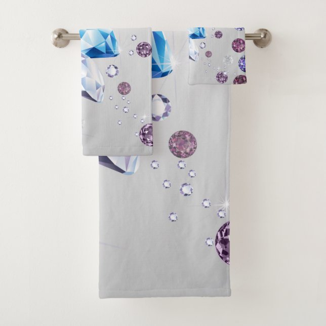 Diamond Galaxy 3 Bath Towel Set (Insitu)