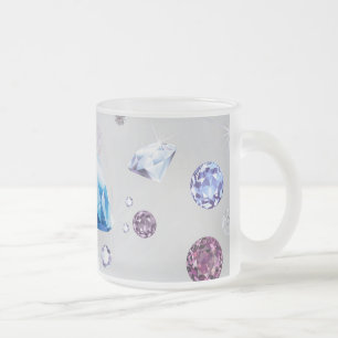 Diamond Galaxy 3 Frosted Glass Coffee Mug