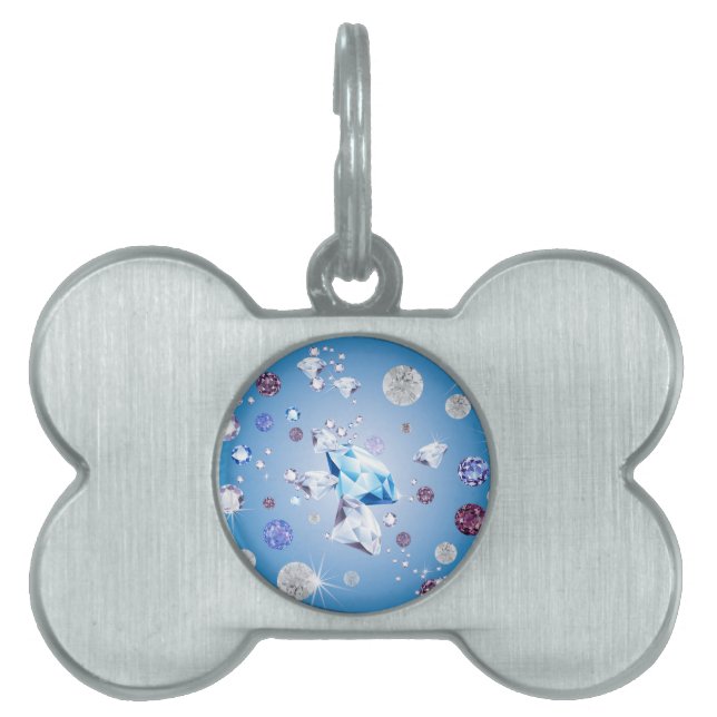 Diamond Galaxy 4 Pet ID Tag (Front)