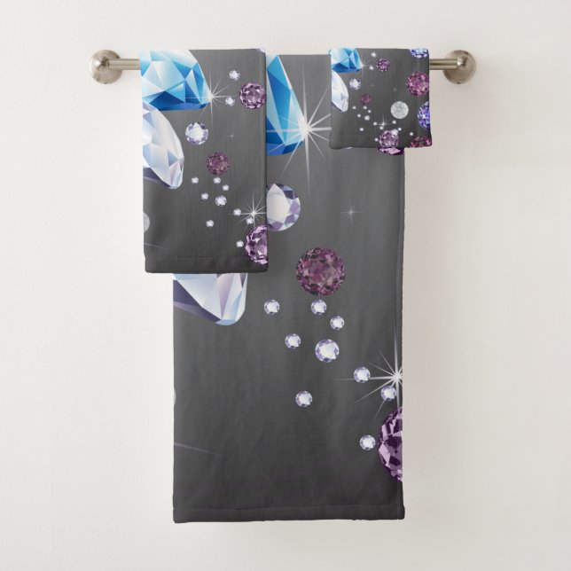 Diamond Galaxy 5 Bath Towel Set (Insitu)