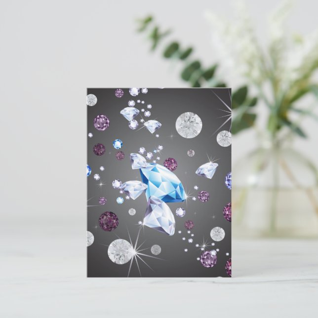 Diamond Galaxy 5 Holiday Postcard (Standing Front)