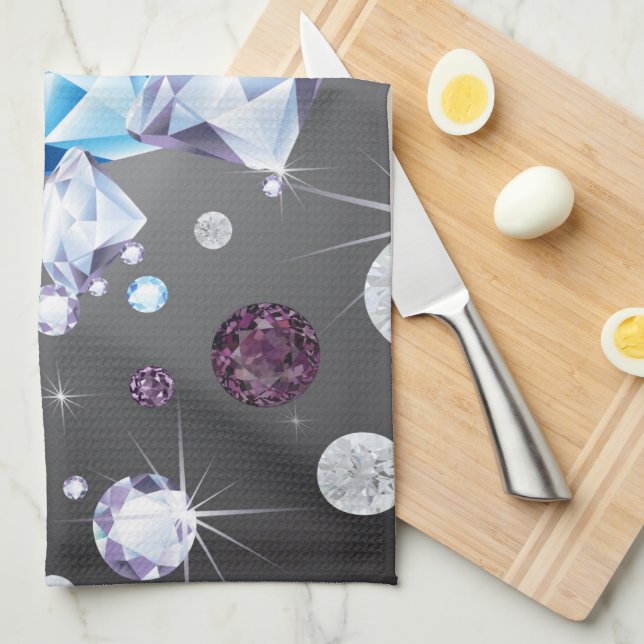 Diamond Galaxy 5 Tea Towel (Quarter Fold)