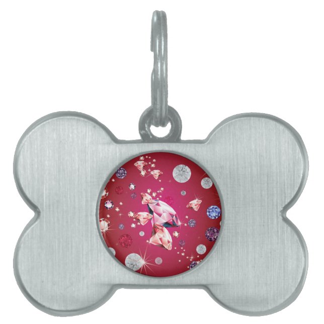 Diamond Galaxy 6 Pet ID Tag (Front)