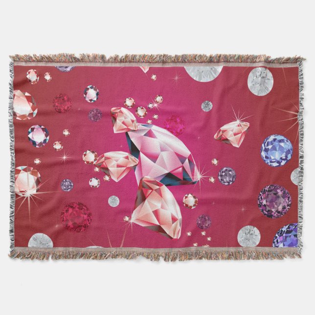 Diamond Galaxy 6 Throw Blanket (Front)