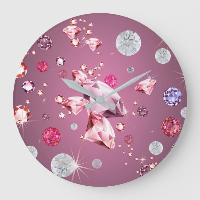 Diamond Galaxy 9 Large Clock (Front)