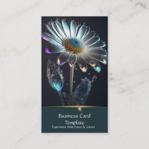 Diamond Gemstone Crystal Flower Business Card