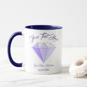 Diamond Gemstone. Jewellery. 60 Wedding Anniversar Mug