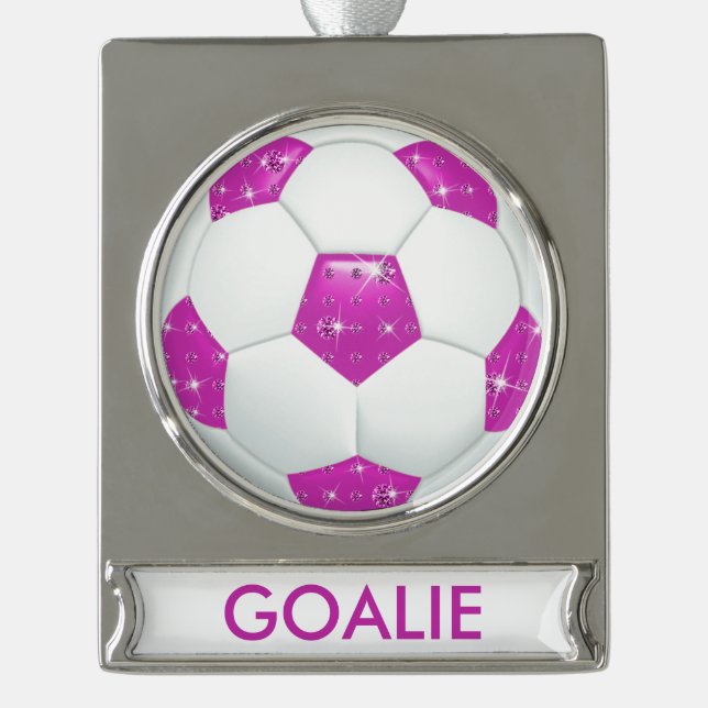 Diamond Gemstones Soccer GOALIE Ornament (Front)
