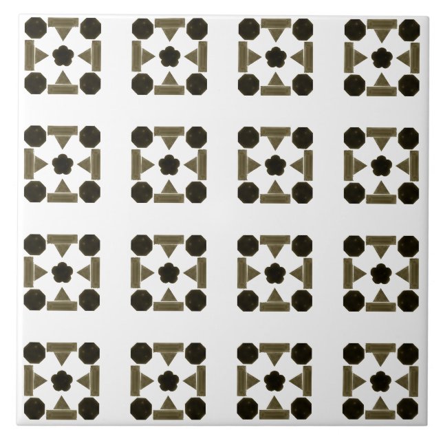 Diamond geometric Art Tile (Front)