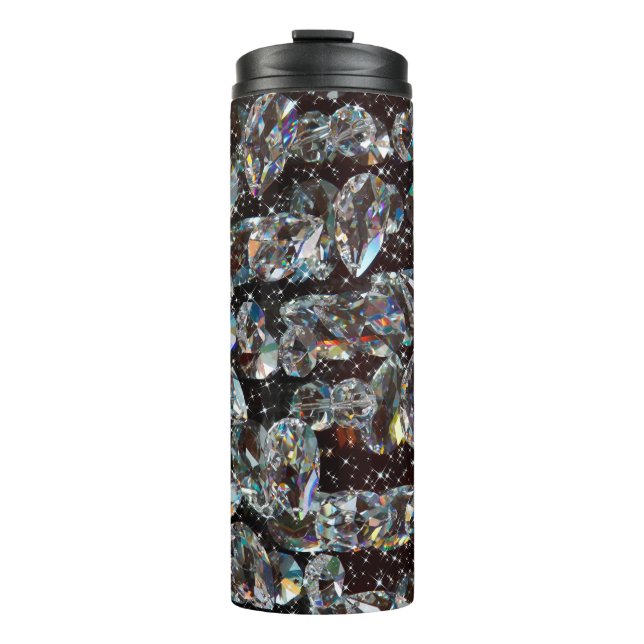 Diamond Glitter Sparkle Elegant  Thermal Tumbler (Front)