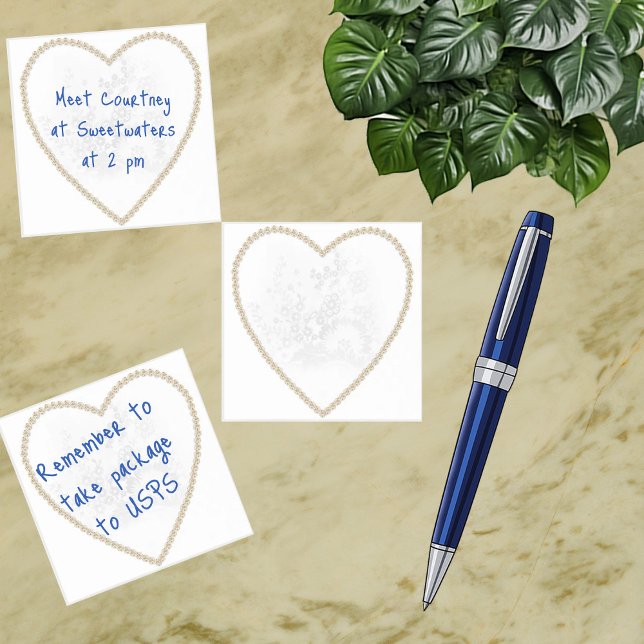 Diamond Gold Heart  Post-it Notes (Creator Uploaded)