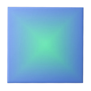 Diamond gradient blue to aquamarine green   tile