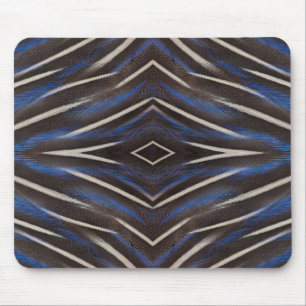 Diamond guinea fowl feather design mouse mat