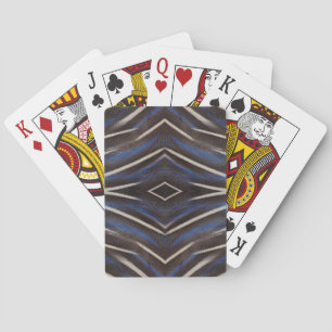Diamond guinea fowl feather design playing cards