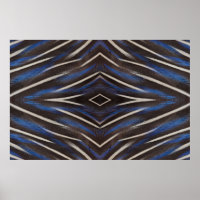 Diamond guinea fowl feather design