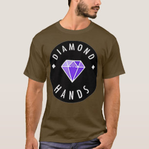 Diamond Hands Black Purple Mini WSB Stock Meme T-Shirt