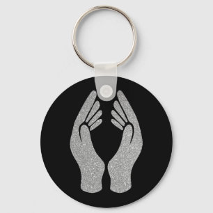 Diamond Hands Key Ring